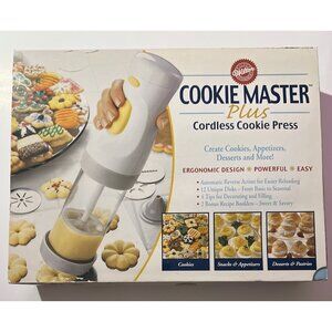 Wilton Cordless Cookie Master Plus Spritz Press Pastries Desserts NEW open box